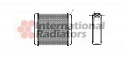VAN WEZEL 37006206 -  Теплообменник, отопление салона